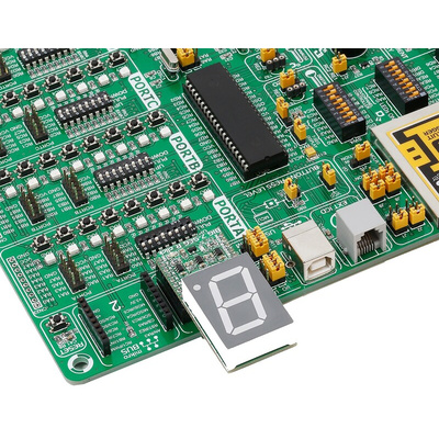 MikroElektronika MIKROE-2269, Big 7-Seg R Click 7 Segment Display mikroBus Click Board With SC10-21SRWA