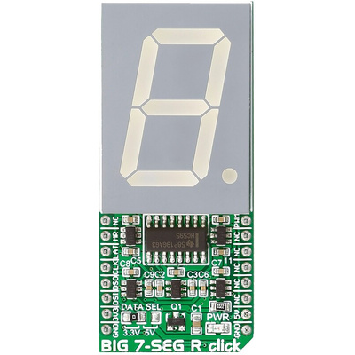 MikroElektronika MIKROE-2269, Big 7-Seg R Click 7 Segment Display mikroBus Click Board With SC10-21SRWA