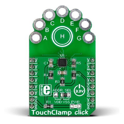 MikroElektronika TouchClamp Capacitive Touch mikroBus Click Board for TPL0501