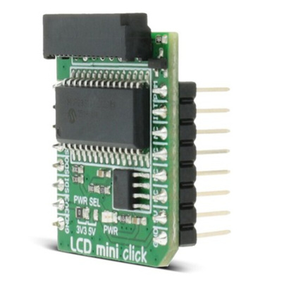 MikroElektronika MIKROE-2453, LCD Mini Click LCD Display Adapter Board With 2x16 Monochrome Character Display