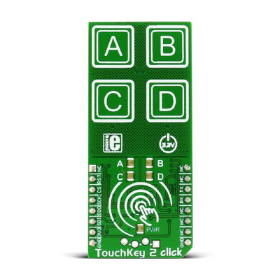 MikroElektronika TouchKey 2 Capacitive Touch mikroBus Click Board for ATtiny817