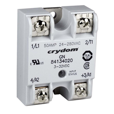 Sensata / Crydom 25 A rms Solid State Relay, Zero Crossing, Panel Mount, SCR, 280 V ac Maximum Load
