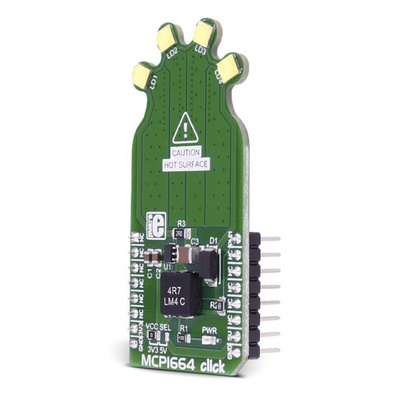 MikroElektronika MIKROE-2548, MCP1664 Click LED Add On Board
