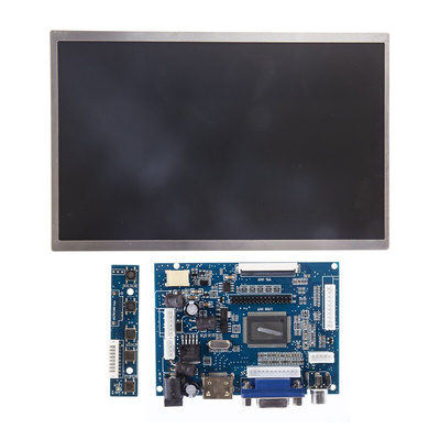 Seeed Studio 104990066, LCD Display 1366 x 768 10.1in HDMI, LCD, NTSC, PAL, TFT, VGA Development Board, Driver Board