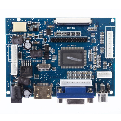 Seeed Studio 104990066, LCD Display 1366 x 768 10.1in HDMI, LCD, NTSC, PAL, TFT, VGA Development Board, Driver Board
