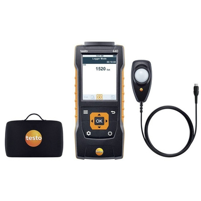 Testo Testo 440 Lux Kit Data Logging Air Quality Monitor, Battery-powered