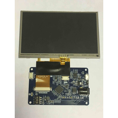 Bridgetek VM816CU50A-D, EVE Credit Card Board 5in LCD Development Module With USB for BT816 Embedded Video Engine