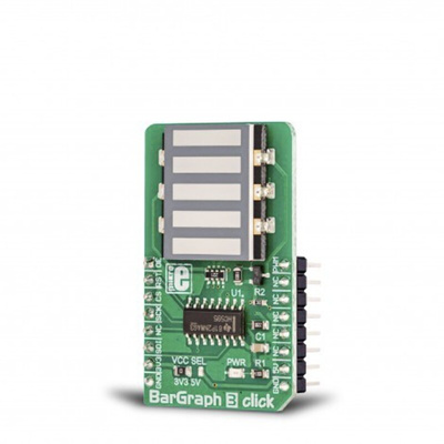 MikroElektronika MIKROE-3264, BarGraph 3 Click mikroBus Click Board With 74HC595