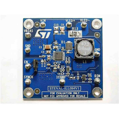 STMicroelectronics STEVAL-ILL084V1, STEVAL LED Driver Evaluation Board for LED6000 for High Power LED