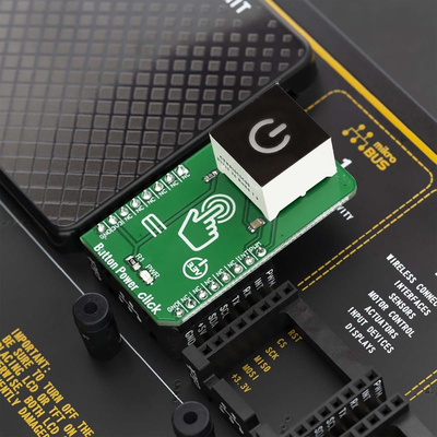 MikroElektronika BUTTON POWER CLICK Touchscreen Development Kit for CTHS15CIC05 for Public Gaming Console and Slot