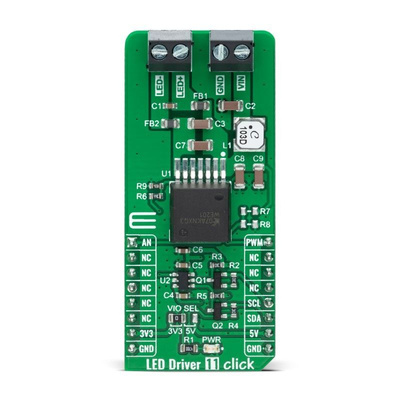 MikroElektronika MIKROE-4757, LED Driver 11 Click LED Controller LED Driver for WLMDU9456001JT for mikroBUS socket