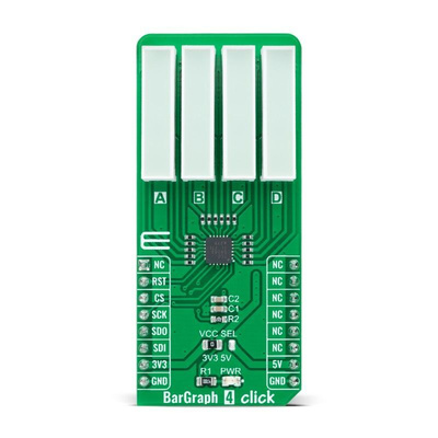 MikroElektronika MIKROE-4782, BarGraph 4 Click LED Driver LED Driver for TLC59283 for mikroBUS socket
