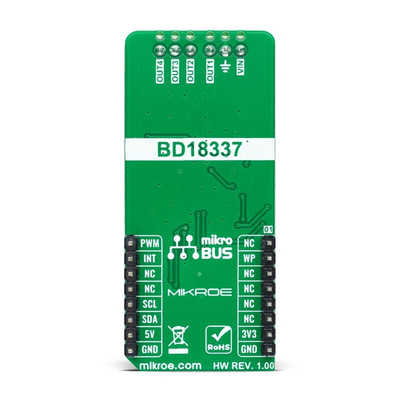 MikroElektronika MIKROE-4996, LED Driver 14 Click LED Driver Add On Board for BD18337EFV-M for mikroBUS socket
