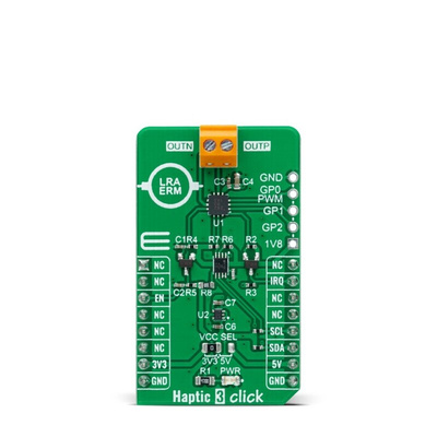 MikroElektronika Haptic 3 Click Add On Board for DA7282 for mikroBUS socket