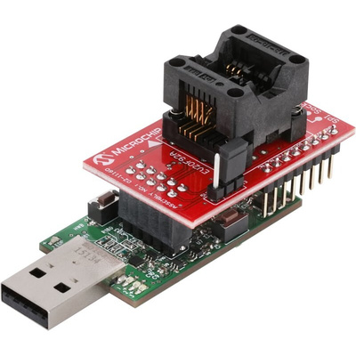 Microchip EV20F92A, Serial Memory SPI Evaluation Kit Serial Memory Evaluation Kit for SPI Socket Board (04-11160), USB