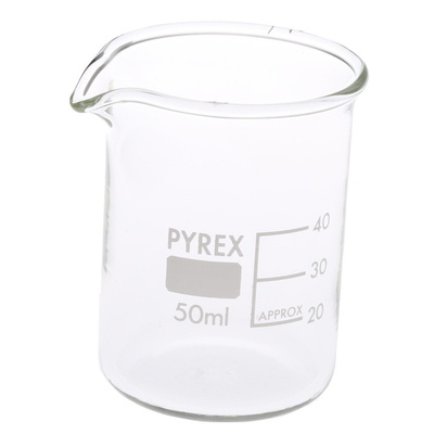 RS PRO Borosilicate Glass 50ml Beaker