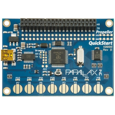 Parallax Inc Propeller QuickStart MCU Development Kit 40000