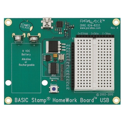 Parallax Inc BASIC Stamp Homework Board MCU Development Board 555-28188