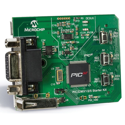Microchip PIC32MX1/2/5 MCU Starter Kit DM320100