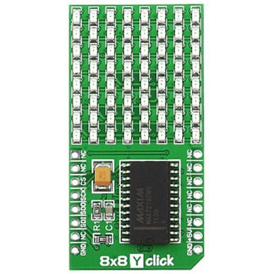 MikroElektronika MIKROE-1294, 8x8 Y Click LED Add On Board