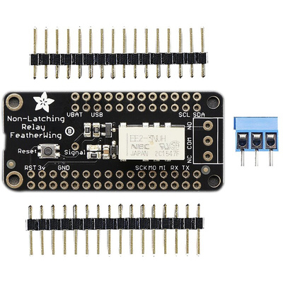 Adafruit FeatherWing Non-Latching Relay for Adafruit Feather