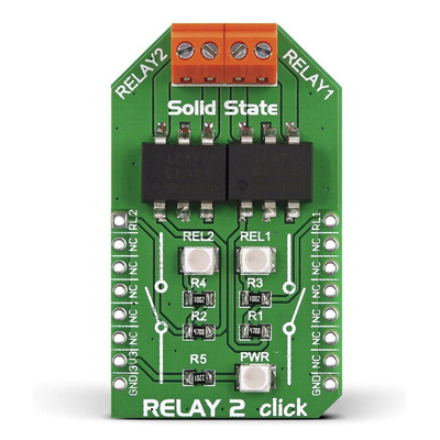 MikroElektronika Relay 2 Click for LCA717 for Lights, Motors