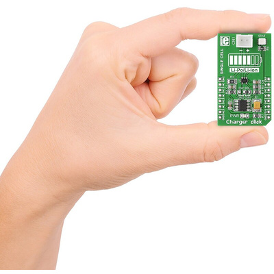 MikroElektronika Charger Click Battery Charger for MCP73831 for Li-ion & Li-Poly Batteries