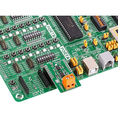 MikroElektronika Ammeter click Current Measurement for AD8616, MAX6106, MCP3201 for MikroBUS