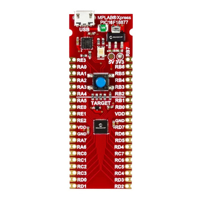 Microchip MPLAB Xpress PIC16F18877 Evaluation Board DM164142