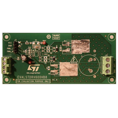 STMicroelectronics Demonstration Board IGBT, MOSFET Driver for EVALSTDRV600HB8 for L638xE and L639x High Voltage Gate