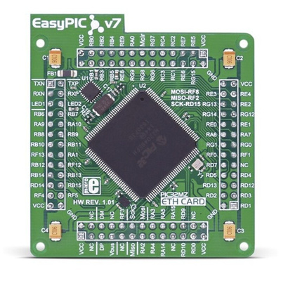MikroElektronika EasyPIC FUSION v7 ETH MCUcard MCU Add On Board MIKROE-2714
