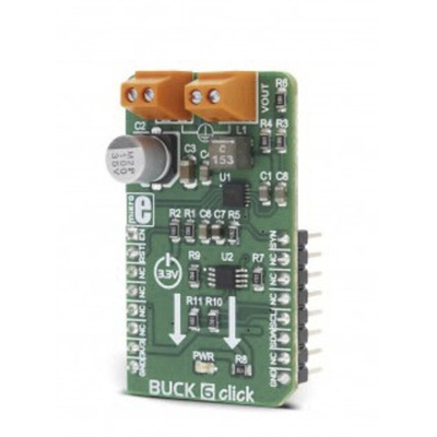 MikroElektronika Buck 6 Click Buck Converter for DS4432U, MAX17572 for General Purpose Power Supplies, Wall Transformer