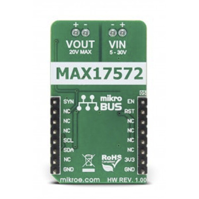 MikroElektronika Buck 6 Click Buck Converter for DS4432U, MAX17572 for General Purpose Power Supplies, Wall Transformer