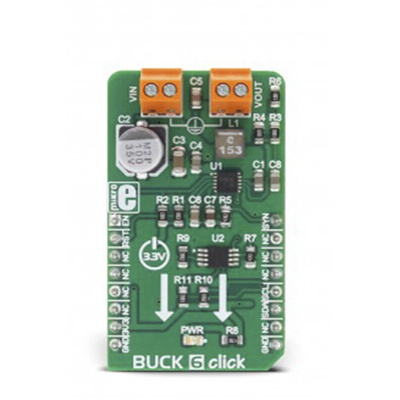 MikroElektronika Buck 6 Click Buck Converter for DS4432U, MAX17572 for General Purpose Power Supplies, Wall Transformer