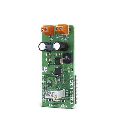 Development Kit Buck 8 Click for use with Distributed Supply Regulators, General Purpose Power Supplies, Wall