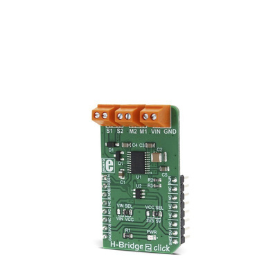 Development Kit H-Bridge 2 Click for use with Direction Control, Mechanized Toys, Motor Speed, Movement Actuators,