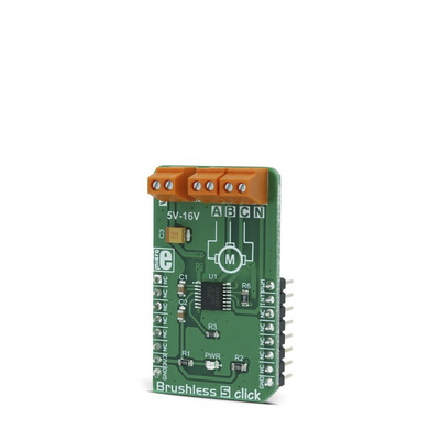 Development Kit Brushless 5 Click for use with Efficient Air Ventilation Systems, Sensorless BLDC Motor Driving, Silent