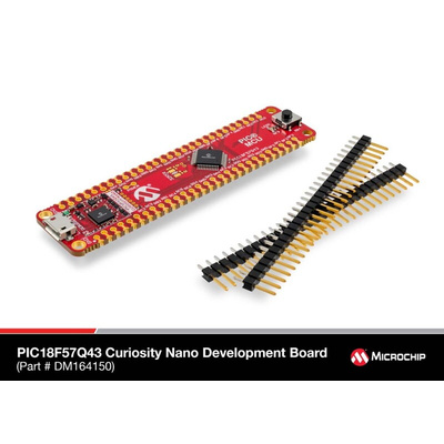 Microchip PIC18F57Q43 Curiosity Nano Evaluation Kit GPIO Evaluation Board DM164150