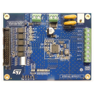 STMicroelectronics Eight-Channel High-Side Driver Based on the VNI8200XP-32 for VNI8200XP-32 for GUI Interface