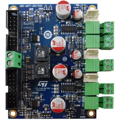 STMicroelectronics Automotive-grade Dual DC motor driver up to 15A each DC-DC Controller for AEK-MOT