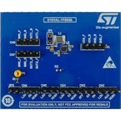 STMicroelectronics Evaluation Board Based on ST1PS02AQTR 400 mA Nano-Quiescent Synchronous Step-Down Converter with AUX