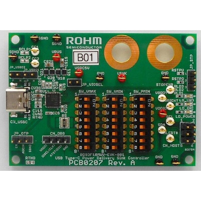ROHM Stand-Alone PD Controller For Sink BD93F10MWV EVK Evaluation Kit for BD93F10MWV for Type-C Cable For Evaluation
