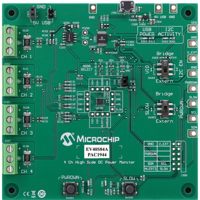 Microchip PAC1944 4 Ch High Side DC Power Monitor Power Management for PAC1944 for PAC1944 4 CH HIGH SIDE DC POWER