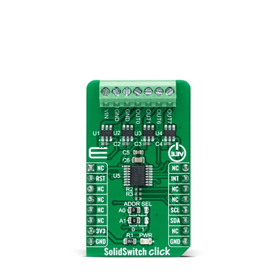 MikroElektronika SolidSwitch Click Load Switch for TPS22918 for mikroBUS socket