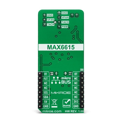 MikroElektronika Fan 8 Click Fan Controller for MAX6615 for mikroBUS socket