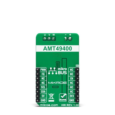 MikroElektronika Brushless 21 Click 3 Phase Motor Drive for AMT49400 for Brushless DC Motor