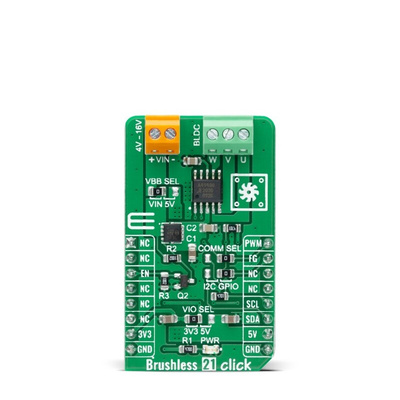 MikroElektronika Brushless 21 Click 3 Phase Motor Drive for AMT49400 for Brushless DC Motor