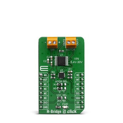MikroElektronika H-Bridge 5 Click Motor Control for MP6515GF-Z for DC Motors, Inductive Loads