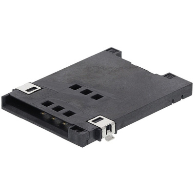 Yamaichi 8 Way Right Angle Memory Card Connector With Solder Termination