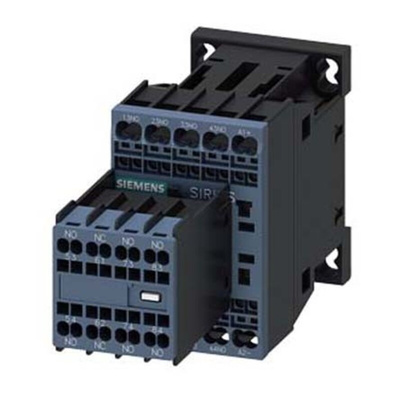Siemens 3RH2 Series Contactor, 10 A, 7NO + 1NC, 600 V dc, 690 V ac